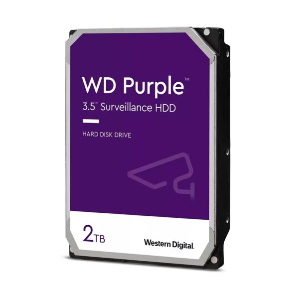 HDD WD PURPLE 2 TB PARA SEGURANCA / VIGILANCIA / DVR - WD23PURZ